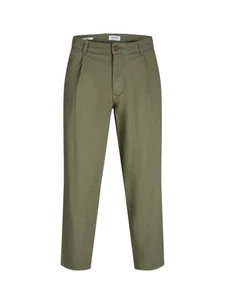 Pantalones Chino Jack&Jones de Hombre, Color Profundo Liquen Verde Modelo: - Imagen 1 de 3