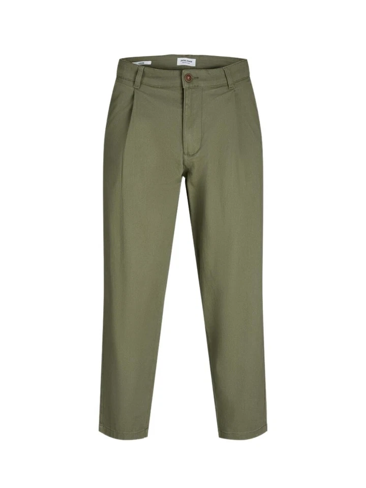 Pantalones Chino Jack&Jones de Hombre, Color Profundo Liquen Verde Modelo: - Imagen 1 de 1