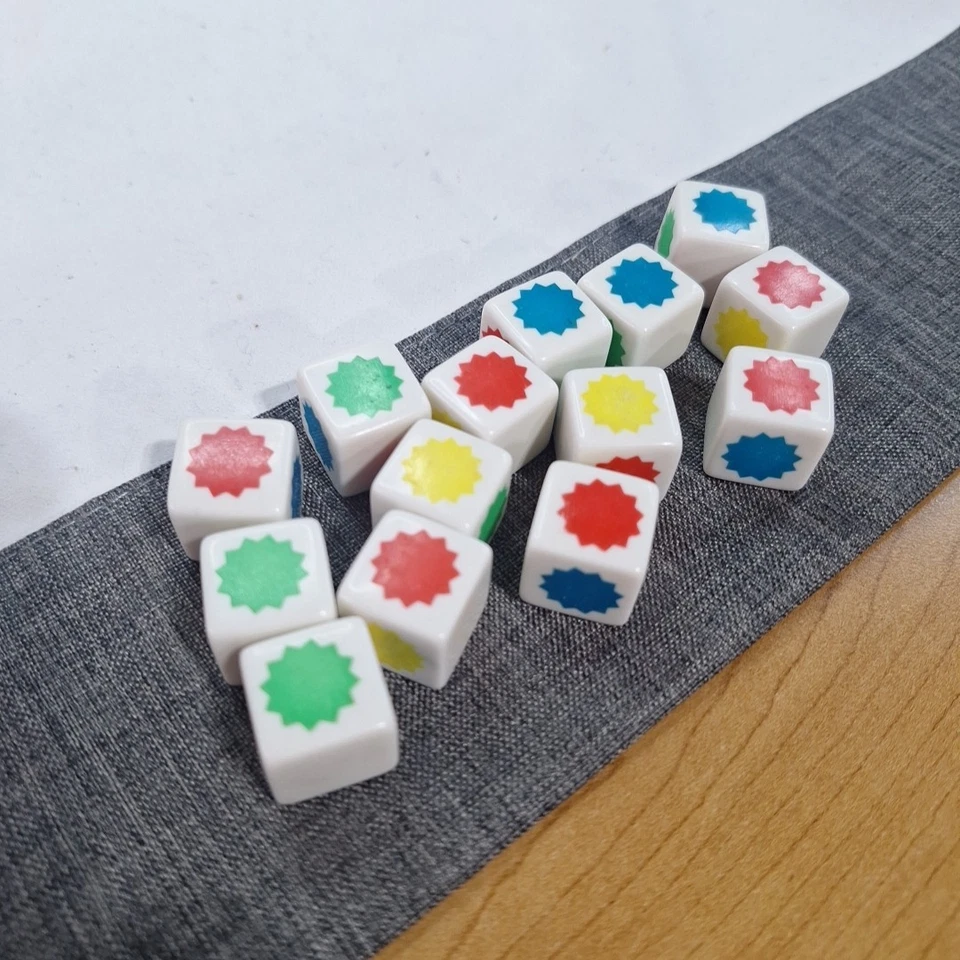 Vintage Shaking Sorry Replacement Dice 14 Pieces Part Parker Brothers Board Game - Image 1 of 1