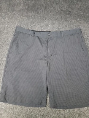 Greg Norman Shorts Mens 38 Gray Grid Golf Performance Stretch Casual Lightweight - Image 1 of 4