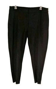 Betabrand Plus Size XXL Black Pull On Stretch Ankle Dress Yoga Leggings Pants - Picture 1 of 4