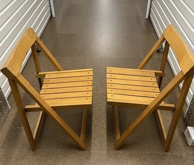 Vintage Trieste Pair of Folding Chair by Aldo Jacober - Image 1 of 4