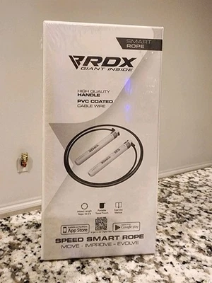 Cuerda de saltar contador digital inteligente recargable RDX 75P de 10,3 pies con USB y aplicación. Foto 1 de 4