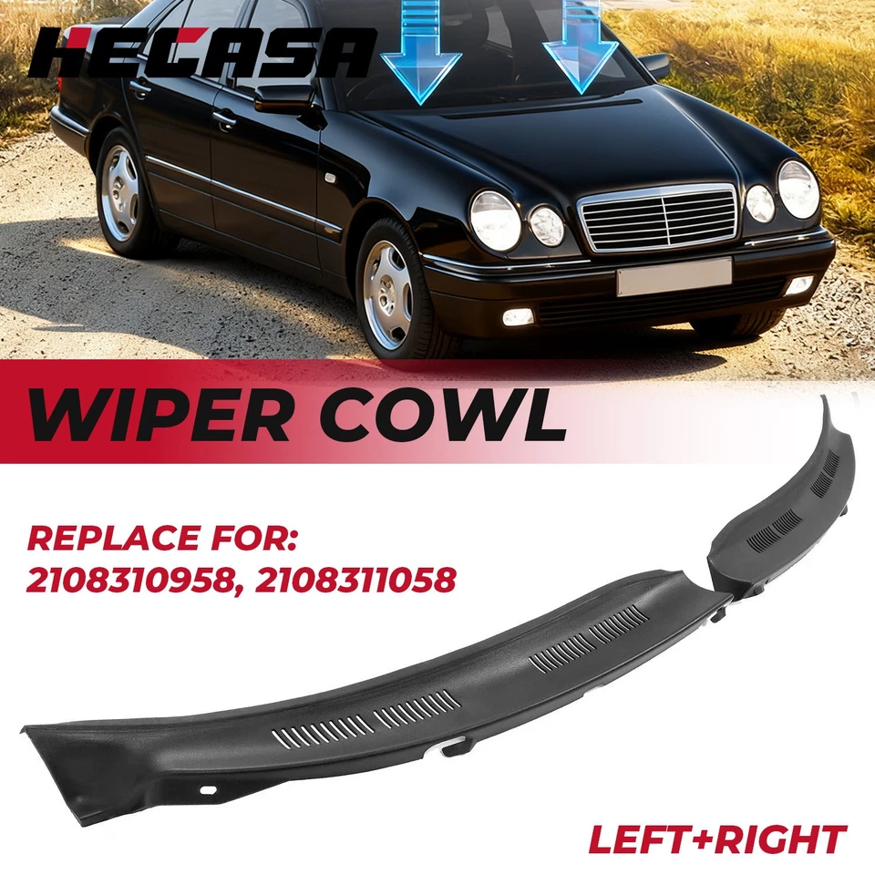 HECASA For Mercedes Benz W210 E-Class 95-03 Windshield Wiper Cowl Screen Cover Foto 1 de 4