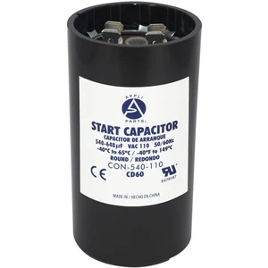 Appli Parts motor start capacitor 540-648 Mfd (microfarads) uF 110-125 VAC unive - Picture 1 of 8