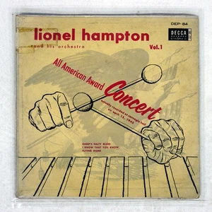 LIONEL HAMPTON ALL AMERICAN AWARD CONCERT DECCA DEP84 Japan VINYL 7 - Picture 1 of 2