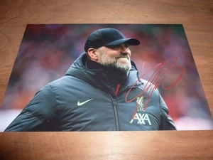 JURGEN KLOPP signed 12x8 PHOTO LIVERPOOL + COA - Picture 1 of 2