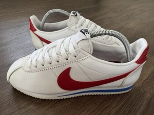 NIKE Cortez 'Forest Gump' Hombre Correr Gimnasio Entrenadores, Blanco/Rojo/Azul - Talla 7 - Imagen 1 de 13