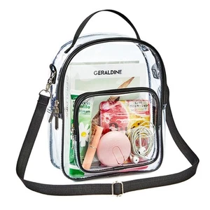 Clear Crossbody Purse Bag, Stadium Approved Clear Tote Bag with Strap for Con... - Picture 1 of 9