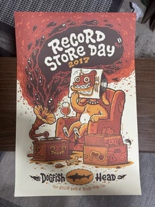 Record Store Day Poster 2017 Dogfish Head offizielle Promo 21"X17" Michael Hacker - Bild 1 von 2
