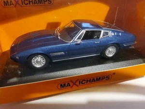 1/43  MASERATI GHIBLI COUPE 1969 IN METALLIC BLUE,  MAXICHAMPS/MINICHAMPS  - Picture 1 of 1