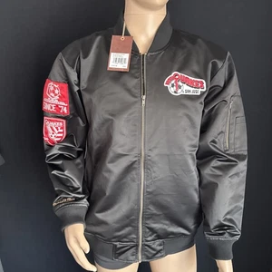 Mitchell & Ness L Bomber Jacket San Jose Earthquakes Retail $150 - Picture 1 of 10