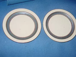 2 OTAGIRI JAPAN HORIZON SALATTELLER 8 1/2" BLAUES BAND DESIGNS STEINZEUG MODERN - Bild 1 von 4