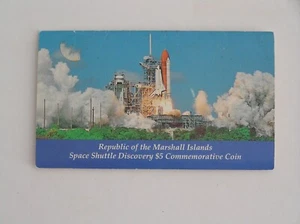 1988 5 $ Start of Space Shuttle Discovery Marshall Islands Gedenkmünze - Bild 1 von 4