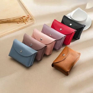 Reiß verschluss & Hasp Leder kleiner Münz beutel Weich Elegant Im Freien - Bild 1 von 16