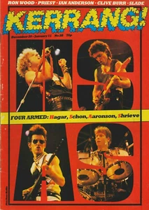 Kerrang Magazine December 29 1984 Hagar Schon Judas Priest Slade Jethro Tull - Picture 1 of 2