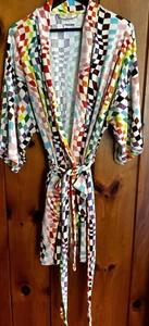 Target Pride Month Designer Alice Butts Unisex Checker Rainbow Bathrobe  X-Large - Picture 1 of 5