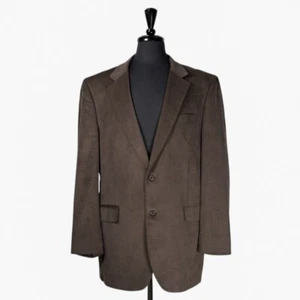 Jos. A. Bank Mens Blazer Brown Corduroy 2 Button Lined Jacket Sport Coat 44L - Picture 1 of 8