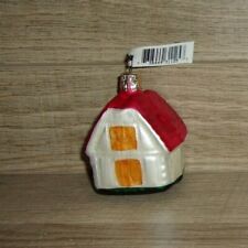 Midwest of Cannon Falls Vintage Glassworks Glass Ornament Czech Church/House