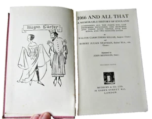 Vintage 1066 and All That by W C Sellar & R J Yeatman -1932 -Hardback - Picture 1 of 4