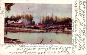 Alte Postkarte Port Blakely Holzmühle WA Washington um 1904 C-218 - Bild 1 von 2