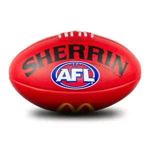 Sherrin AFL Footy Replica Training Football Leather McDonalds - Picture 1 of 2