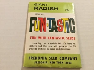 Vintage Rare Sealed Fredonia Giant Sakurajima Radish Seed Packet Packed For 1981 - Picture 1 of 3