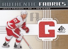 2011-12 SP Game Used Authentic Fabrics Jersey #AF-JF- JOHAN FRANZEN