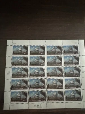 Scott #3286 Irish Immigration Pane of 20 33¢ Stamps (1998) - Image 1 of 2