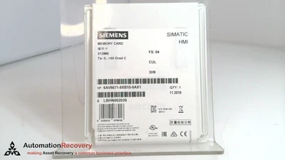 SIEMENS 6AV6671-8XB10-0AX1, SIMATIC SD MEMORY CARD, NEW #341767 - Image 1 of 4