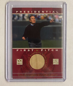 2002 Topps First Pitch: George H. W. Bush Relic Card