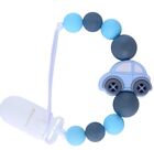 Baby Dummy Clip Pacifier Chain Silicone Wooden Baby Shower Gift Soother Holder