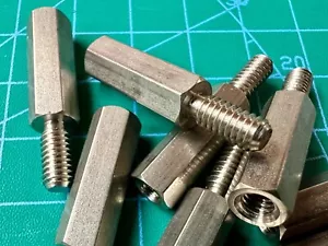Lot 10pcs RAF Hex Threaded Stainless Steel Standoff,#8-32, 3/4", M-F,Male-Female - Picture 1 of 1