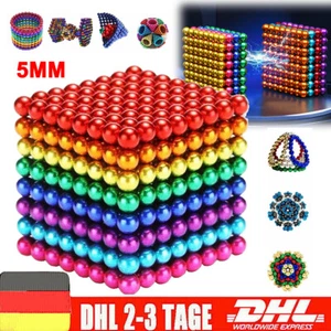 216pcs Starke Neodym-Magnete Würfel Scheiben Kugeln 8 Farbe Anti StressKugeln - Bild 1 von 14
