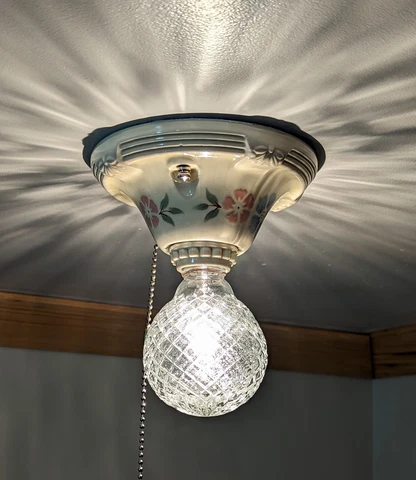 124 Vintage Antique Art Deco Glass Shade Ceiling Light Fixture Lamp Chandelier Cover