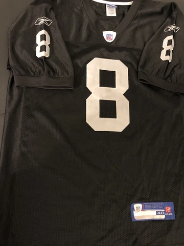 Reebok Authentic Oakland Raiders Daunte Culpepper Football Stitch jersey Men 48 Cover