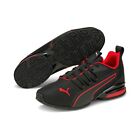 PUMA 19565601 AXELION NXT MN'S (Medium) Black/Red Synthetic Athletic Shoes