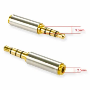 3,5mm Klinkenstecker auf 2,5mm Kopfhörer Buchse Klinke AUX Audio Stereo Adapter - Bild 1 von 6