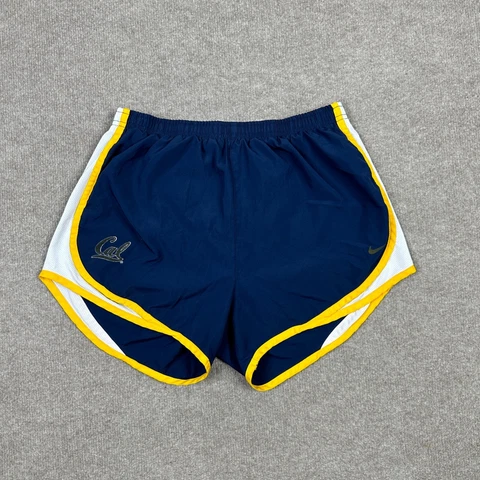 California Cal Golden Bears Shorts Women's M Blue Yellow Athletic Nike NCAA Cover
