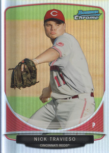 2013 Bowman Chrome Cream of the Crop Mini Refractors Card #CR5 Nick Travieso