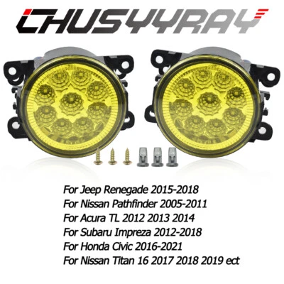 Par de luces antiniebla de parachoques AMARILLAS luces de conducción para Nissan Quest 2014-2017 Foto 1 de 4