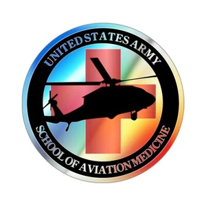 Pegatinas troqueladas holográficas - Ejército MEDEVAC cuidados críticos vuelo paramédicos V1 - Imagen 1 de 2