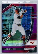 2020 Panini Draft Picks #PDP130 Carson Taylor Hyper Red & Purple NrMt-Mt