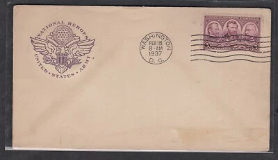USA 1937 FIRST DAY COVER 3c ARMY ISSUE + CACHET - Image 1 of 2