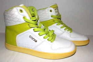 COOGI AUSTRALIA Men'S Size 8.5 Mid Top White Green Athletic Shoes CW1370 - Picture 1 of 11