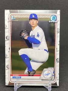 2020 Bowman Draft QTY 1st Chrome Prospect #BD-38 Bobby Miller LA Dodgers QTY