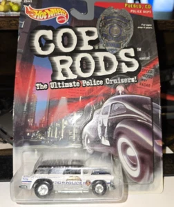 Hot Wheels 1/64 Cop Rods 1955 Nomad Pueblo Colorado Police Car Series 1 RARE - Picture 1 of 6