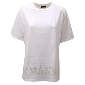 4900AD maglia donna ERMANNO SCERVINO white cotton t-shirt woman - Picture 1 of 4