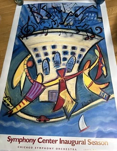 1997 Chicago Symphony Center ERÖFFNUNGSSAISON Poster Georg Solti 24" x 36" - Bild 1 von 11