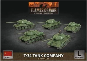 Unión Soviética - T-34 Tank Company: Battlefront Miniatures Flames of War - Imagen 1 de 1